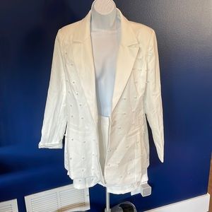 NWT Wedding Suit with Pearls